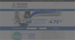 Desktop Screenshot of homesavings.com