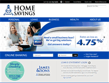 Tablet Screenshot of homesavings.com